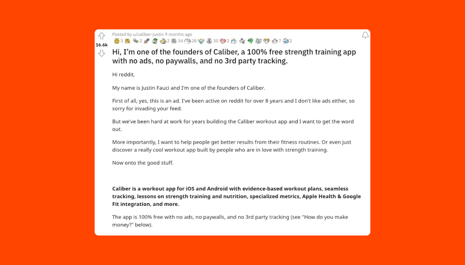 Caliber Fitness 免费应用推广