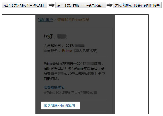 亚马逊prime会员怎么取消自动续费