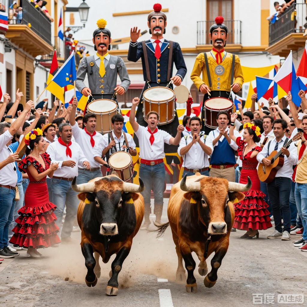 西班牙奔牛节