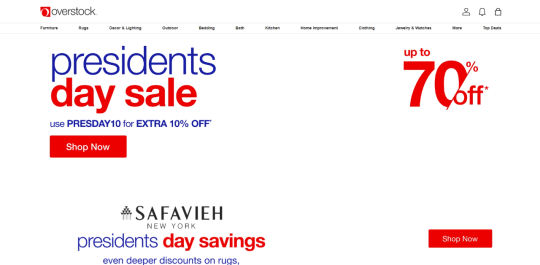 Overstock-美国品牌折扣电商平台