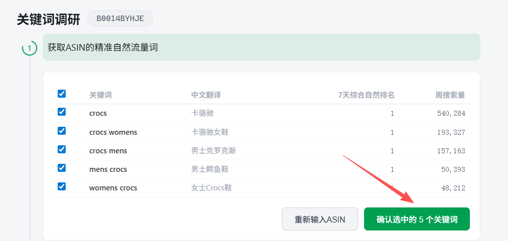教你一招30秒扒出5000个关键词（含转化率+竞价）